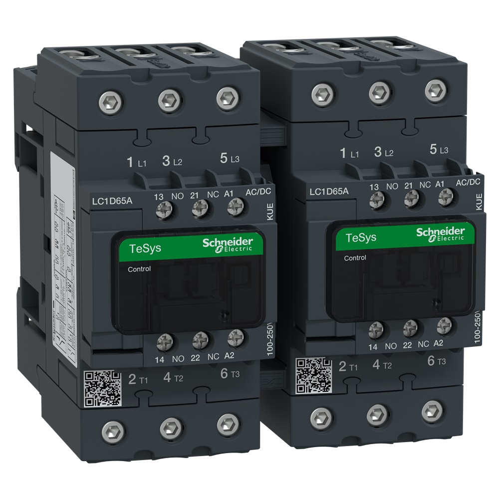 TeSys D teleinvertitore - 3P - <= 440 V - 65 A AC-3 - 100...250 V AC/DC
