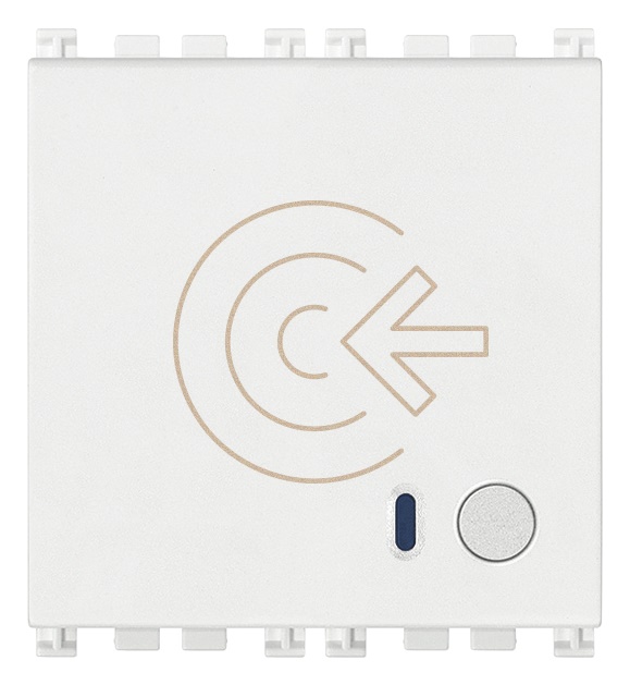 Fuoriporta RFID connesso IoT bianco Bluetooth 5.0 1 uscita relè 16A 2 moduli