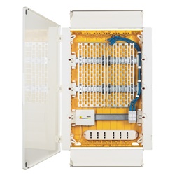 Kit centralino Home Network 54 moduli per installazioni residenziali con patch panel e connettori Cat6