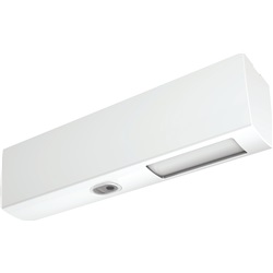 Rivelatore a tenda doppia tecnologia infrarosso e microonda bianco per porte e finestre interno ed esterno protetto