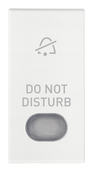 Tasto intercambiabile 1 modulo simbolo Do Not Disturb diffusore illuminabile bianco