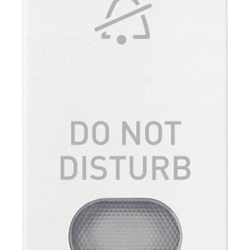 Tasto intercambiabile 1 modulo simbolo Do Not Disturb diffusore illuminabile bianco