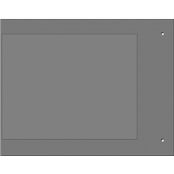 Targa MG-VRT-R grigia 92x118 mm halogen free quadro elettrico