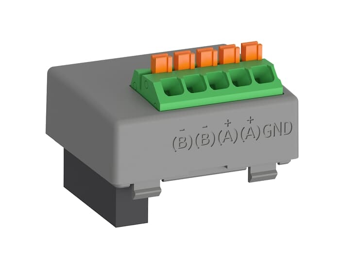 Modulo Modbus RTU compatto per integrazione sistemi Compact ATS controllo e supervisione impianti elettrici