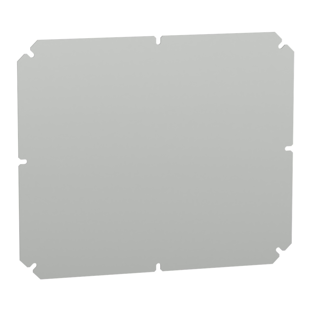 Piastra fondo policarbonato 341x291 mm PanelSeT TBP montaggio isolante multifunzione grigio