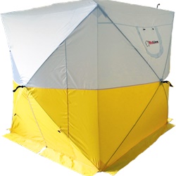 Tenda da cantiere 200x200x200 cm resistente intemperie tela translucida protezione apparecchiature pioggia vento freddo
