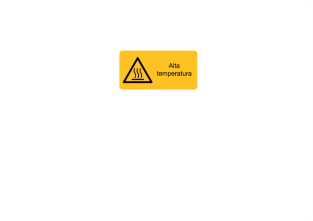 Etichetta avvertimento WST-LSY 37x74 mm per impianti e macchinari