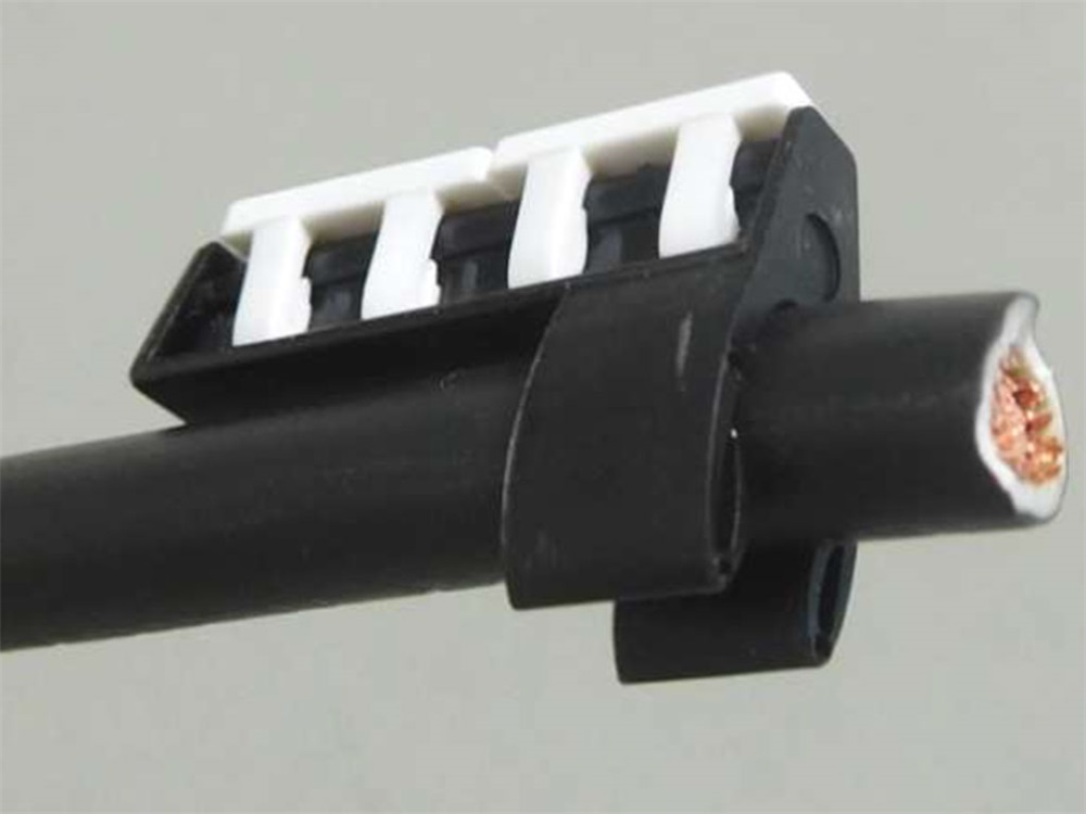 Supporto TDMOS-35 BK plastica resistente cavi 25 A organizzazione elettrica design compatto nero