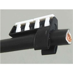 Supporto TDMOS-35 BK plastica resistente cavi 25 A organizzazione elettrica design compatto nero