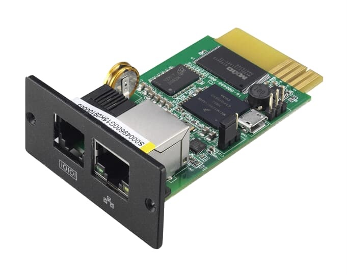 Scheda SNMP WebPro PowerValue con connettività Ethernet per monitoraggio remoto dispositivi 11RT G2