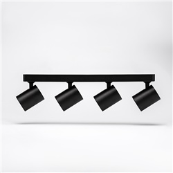 APPLIQUE SUPERFICIE 4X GU10 NERO