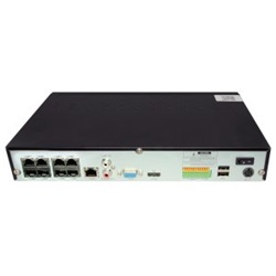 VIDEOREGISTRATORE NVR 8CH POE 1HDD