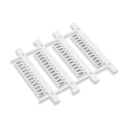 Targhette MG-CPM-10 bianche 5x10 mm per morsetti componibili industria