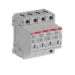 Interruttore protezione sovratensioni OVR T1+2 4 poli 12,5 A 12,5 kA per impianti elettrici industriali e civili