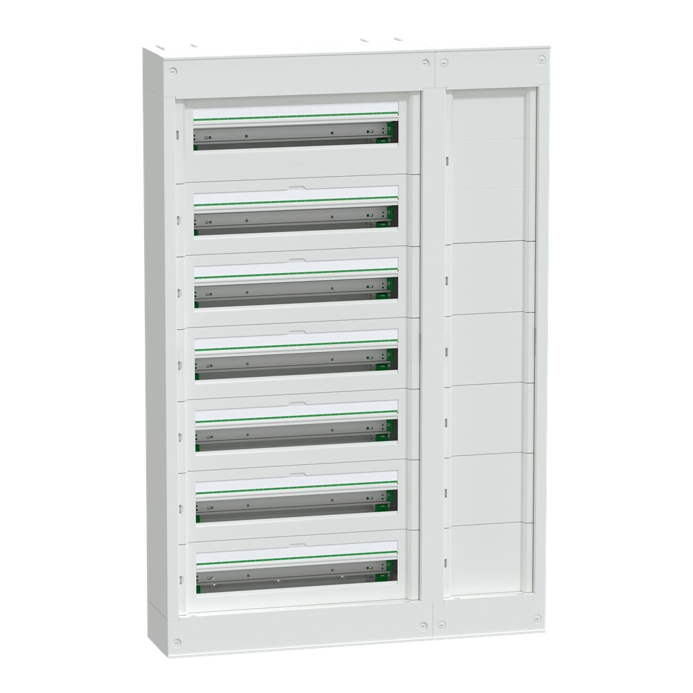 Centralino PrismaSeT S parete 7 file 24 moduli morsettiera terra IP41 residenziale terziario