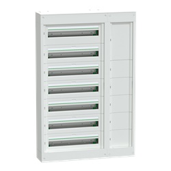 Centralino PrismaSeT S parete 7 file 24 moduli morsettiera terra IP41 residenziale terziario