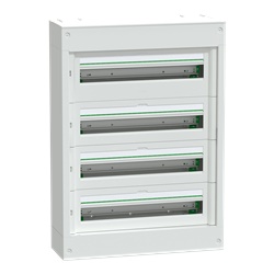 Centralino PrismaSeT S parete 4 file 24 moduli morsettiera terra IP41 IK08 per terziario