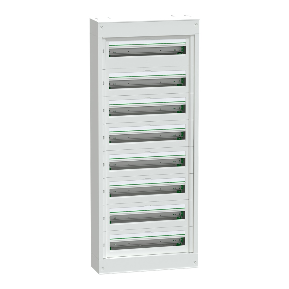 Centralino da parete PrismaSeT S 8 file 24 moduli 1 morsettiera terra IP41 interno