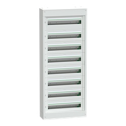 Centralino da parete PrismaSeT S 8 file 24 moduli 1 morsettiera terra IP41 interno