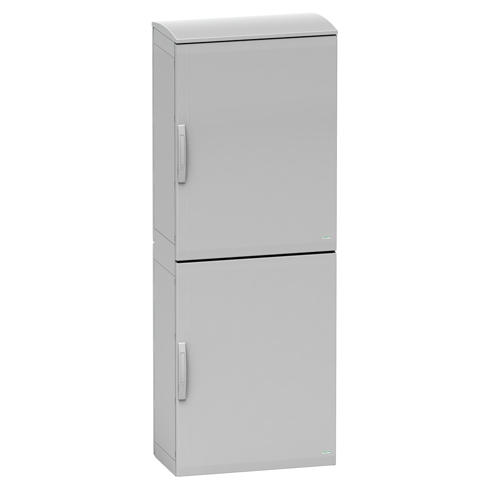 Armadio in poliestere, Thalassa PLA, porta piena, tetto ventilato, 2000x750x420mm, IP44, IK10