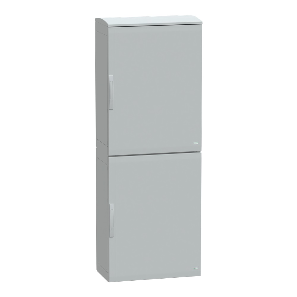 Armadio in poliestere, Thalassa PLA, porta piena, tetto ventilato, 2000x750x420mm, IP44, IK10