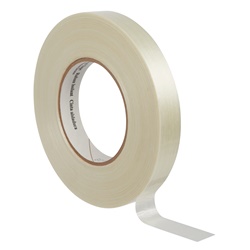 Nastro elettrico rinforzato filamenti 25mmx55m trasparente isolamento professionale