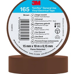 TEMFLEX 165 15MM X 10M BROWN