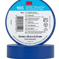 TEMFLEX 165 19MM X 25M BLUE