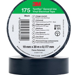 TEMFLEX 175 19MM X 20M BLACK