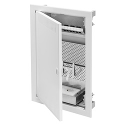 Centralino incasso 36 moduli porta metallo serie 40 CDe uso domestico e industriale
