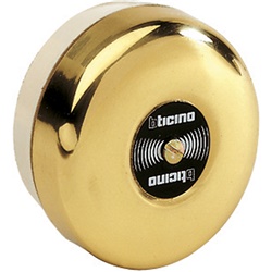 Suoneria a timpano 220VAC bronzo montaggio parete