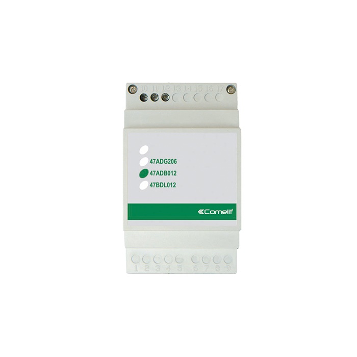 Alimentatore 230VAC/12VDC per ricarica batterie litio 47BDL012, montaggio DIN 3 moduli