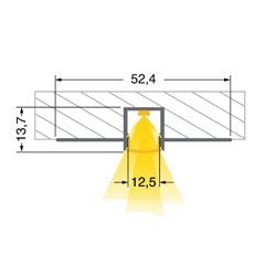 KIT 2MT INCAS1 OPALINO CON TAPPI E STAFFE INSTALLAZIONE ELETTRICA PROFESSIONALE