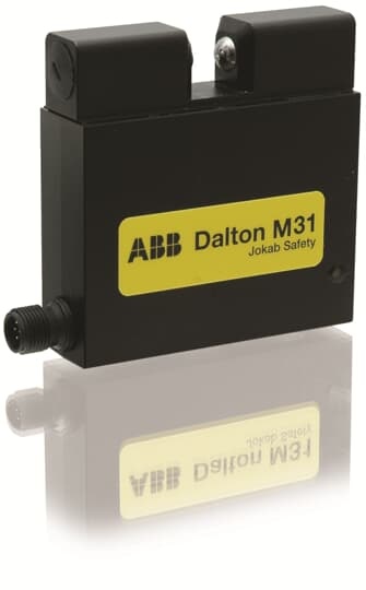 Elettroserratura Dalton M31 con chiusura a sfera e connettore M12-5 per applicazioni industriali