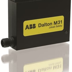 Elettroserratura Dalton M31 con chiusura a sfera e connettore M12-5 per applicazioni industriali