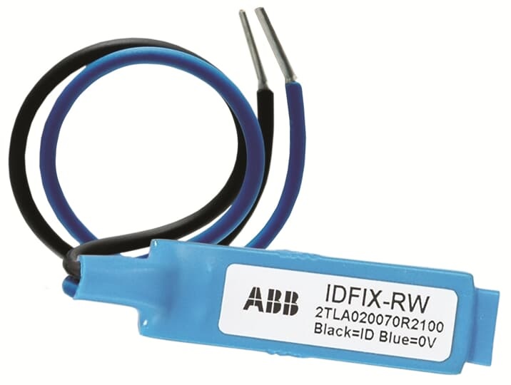 Identifier elettrico IDFIX-RW per sistema Pluto con doppio cavo per identificazione e collegamento sicuro in impianti elettrici professionali