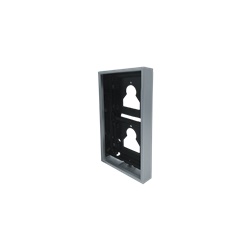 Serie Ultra - Custodia da parete 2 moduli silver RAL9006, sporgenza 35mm