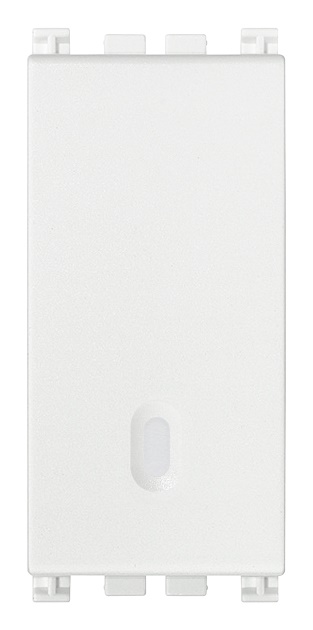 Interruttore 1P 10AX illuminabile tasto sostituibile bianco uso domestico e ufficio