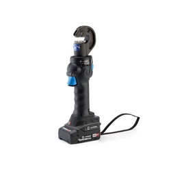 Crimpatrice oleodinamica a batteria 15kN testa aperta rotante 340° per connettori fino 35 mm² ergonomica LED sicurezza SMARTOOL