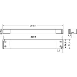 LED DRIVER 240W 24VCC design slim per illuminazione LED spazi ridotti uso residenziale e commerciale
