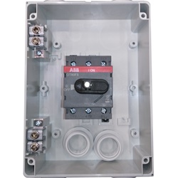 Sezionatore 3 poli 63A 415V IP65 custodia plastica interbloccato uso industriale e civile