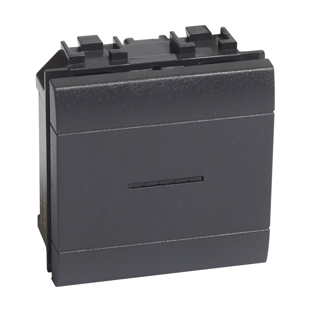 Interruttore 1P 10A 2M antracite assiale compatto