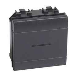 Interruttore 1P 10A 2M antracite assiale compatto
