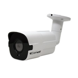 Serie Next - Telecamera IP bullet 4MP, ottica fissa 2.8mm, LED IR 50m, analisi video, slot SD, alluminio IP67, 12V e PoE, ONVIF