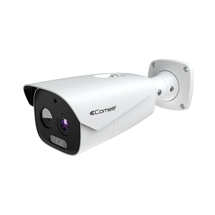 Telecamera termica IP bullet 5MP 384x288 rilevazione temperatura corporea fino 600 persone/min IP67