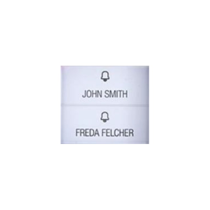 Serie Quadra - 2 pulsanti doppia altezza per pulsantiera, confezione 2 pezzi