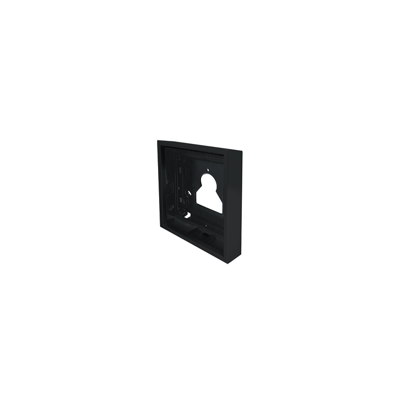 Serie Ultra Black - Custodia da parete 1 modulo nero RAL9005, sporgenza 35mm