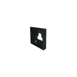 Serie Ultra Black - Custodia da parete 1 modulo nero RAL9005, sporgenza 35mm