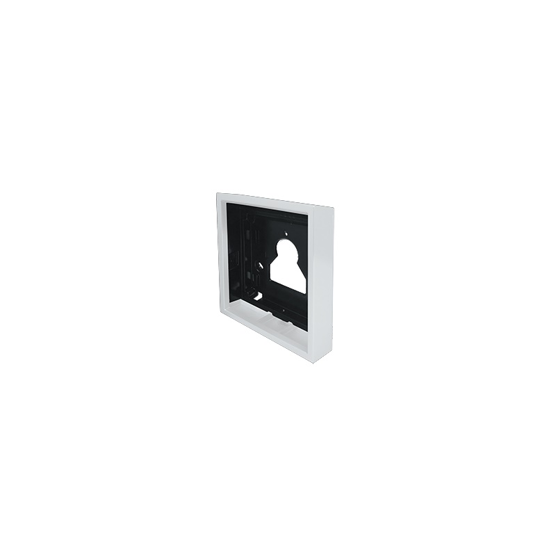 Serie Ultra White - Custodia da parete 1 modulo bianco RAL9016, sporgenza 35mm