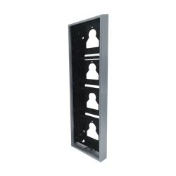 Serie Ultra - Custodia da parete 4 moduli silver RAL9006, sporgenza 35mm